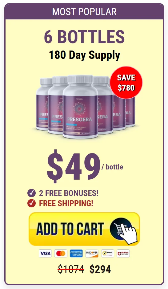 Six bottles of Presgera