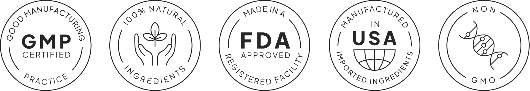 Gold Align certifications: Natural Formula, Non-GMO, Easy To Use, No Stimulants